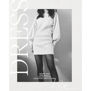 H&M oversized sleeve sweater dress